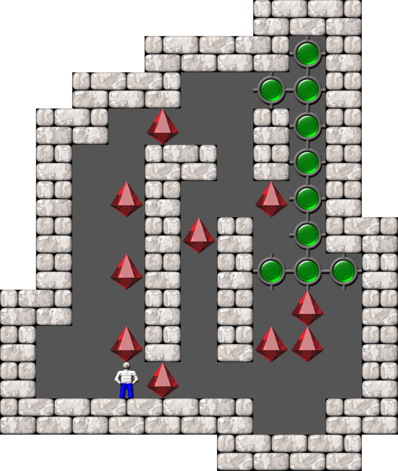 Sokoban Cosmac 4 level 55